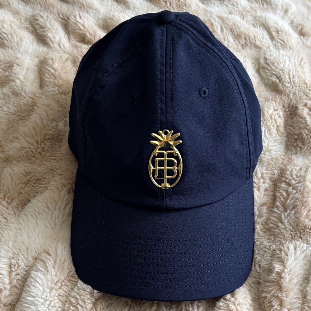 Navy Cap with Gold Pineapple Emblem